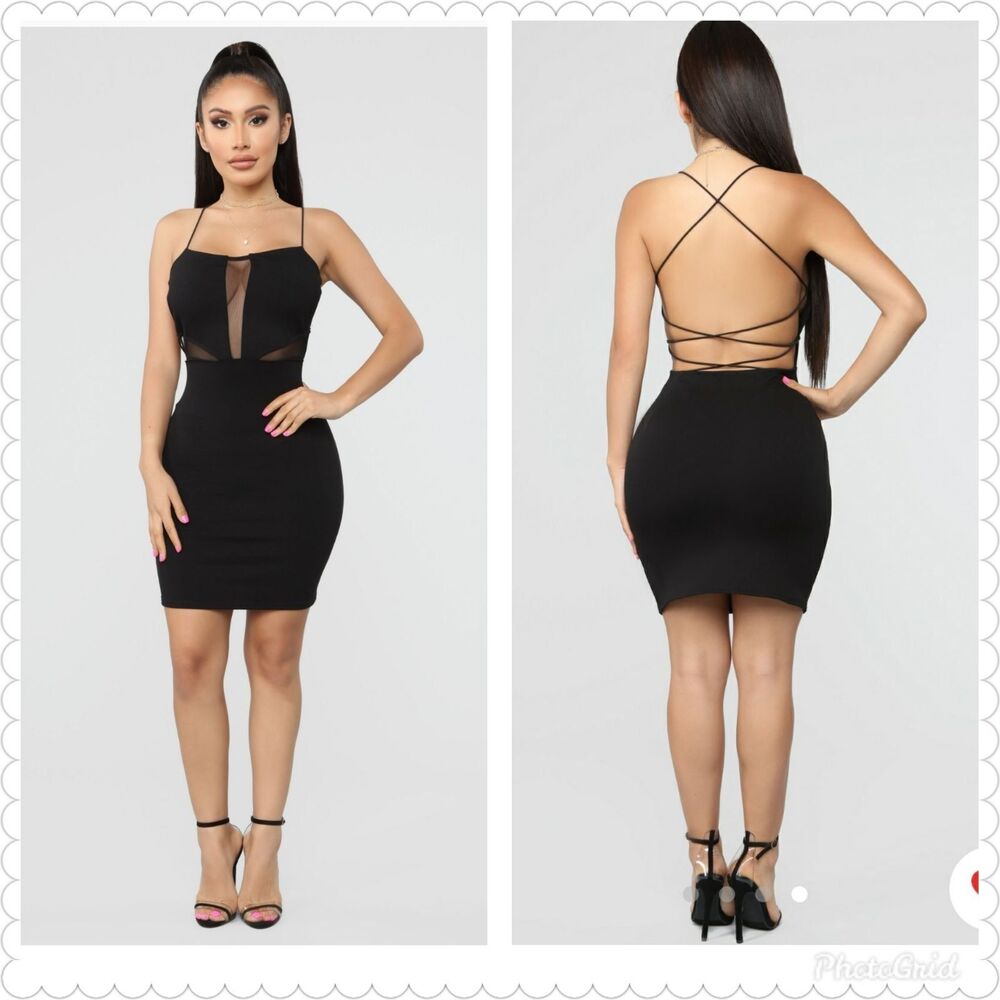 Fashion Nova Open Back Sexy Dress NWT, Small size